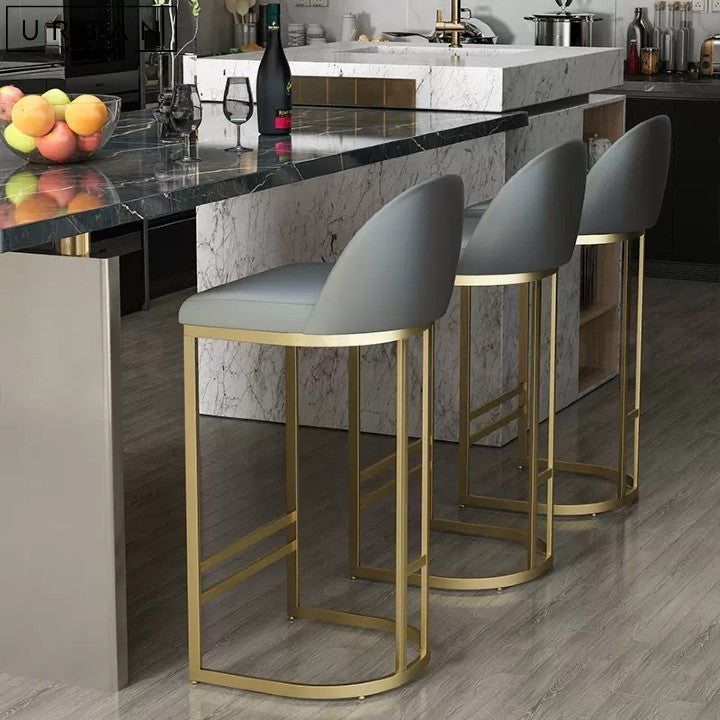 ROYN Modern Leather Bar Stool