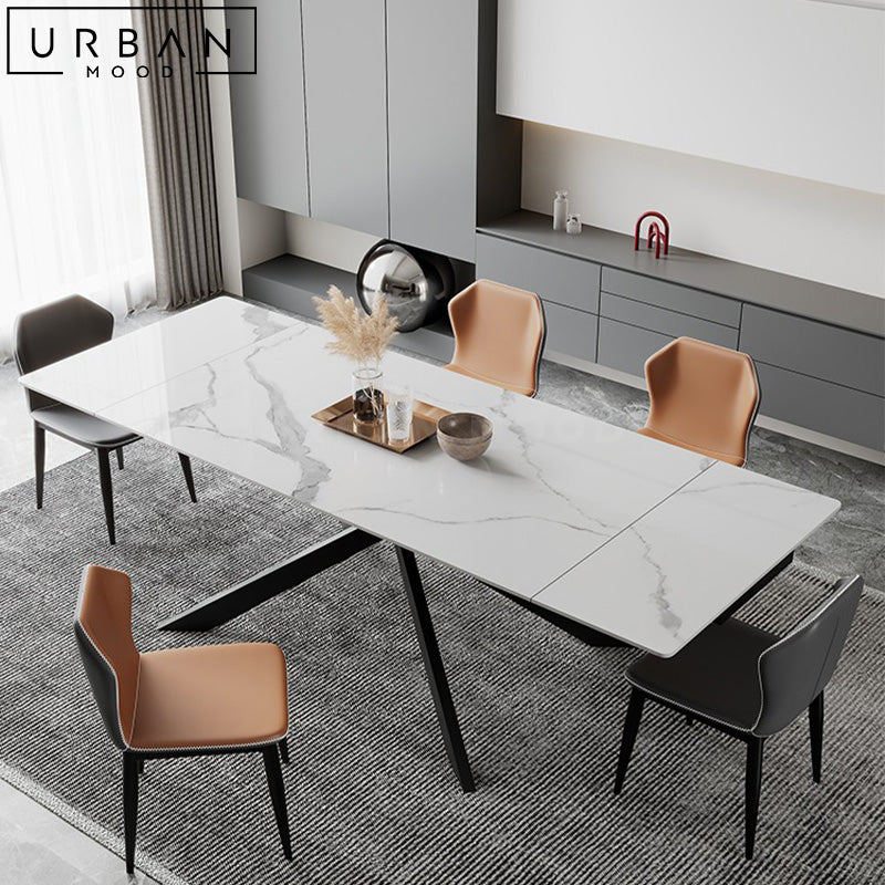 RSON Modern Extendable Sintered Stone Dining Table