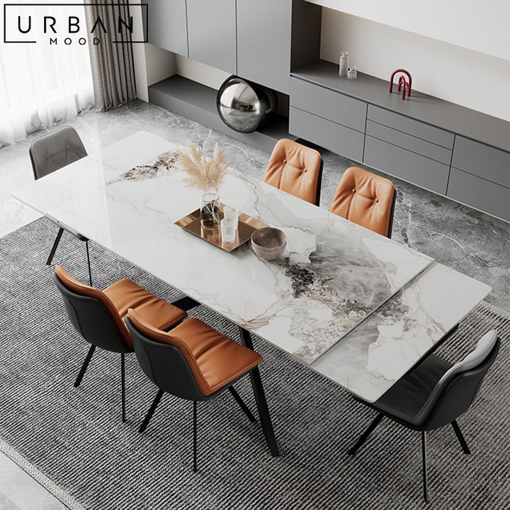 RSON Modern Extendable Sintered Stone Dining Table