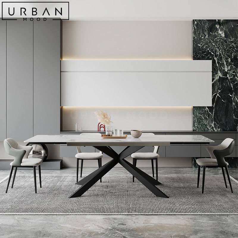 RSON Modern Extendable Sintered Stone Dining Table