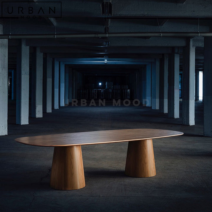 RUFI Modern Solid Wood Dining Table