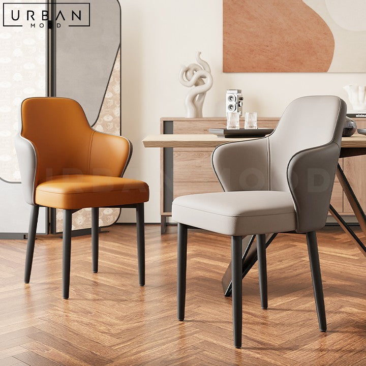 RUKA Modern Leather Dining Chair