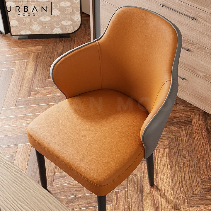 RUKA Modern Leather Dining Chair