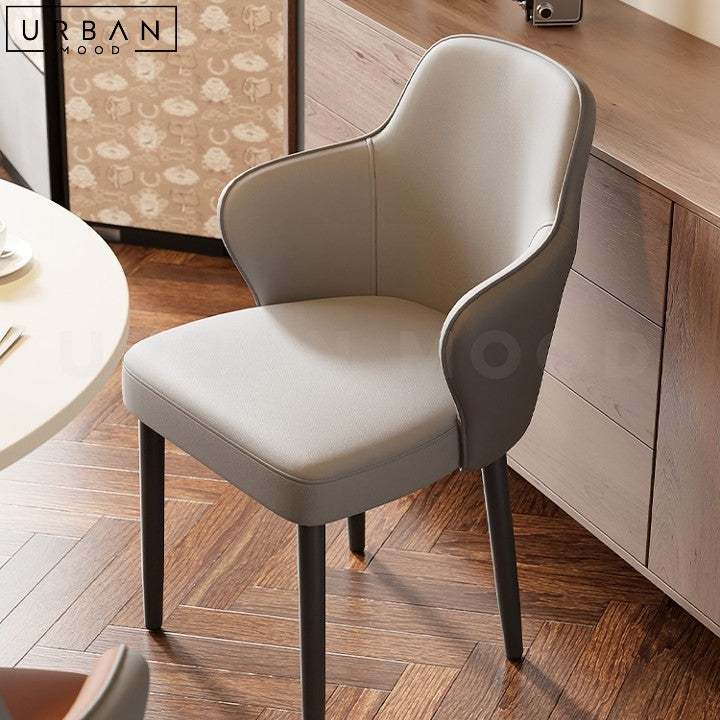 RUKA Modern Leather Dining Chair