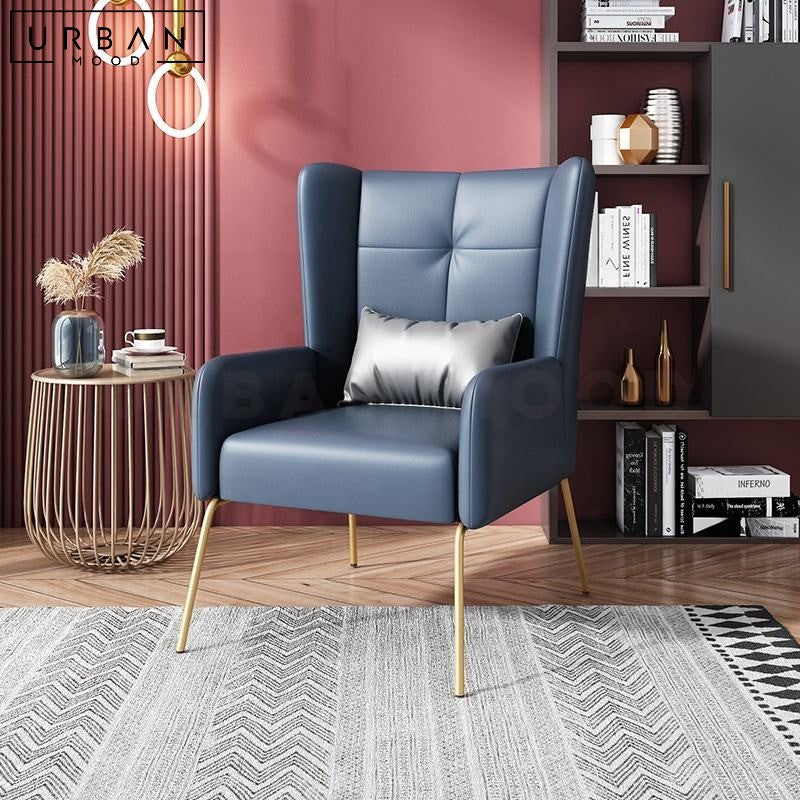 RUPERT Modern Leather Armchair