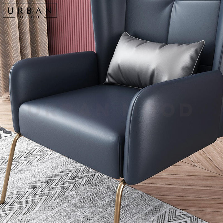 RUPERT Modern Leather Armchair