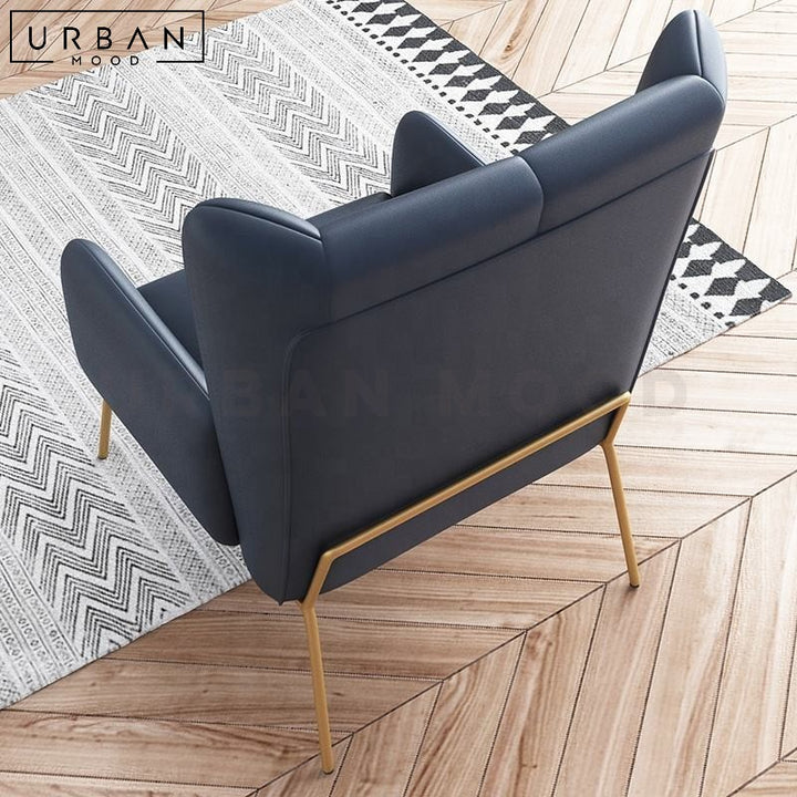 RUPERT Modern Leather Armchair