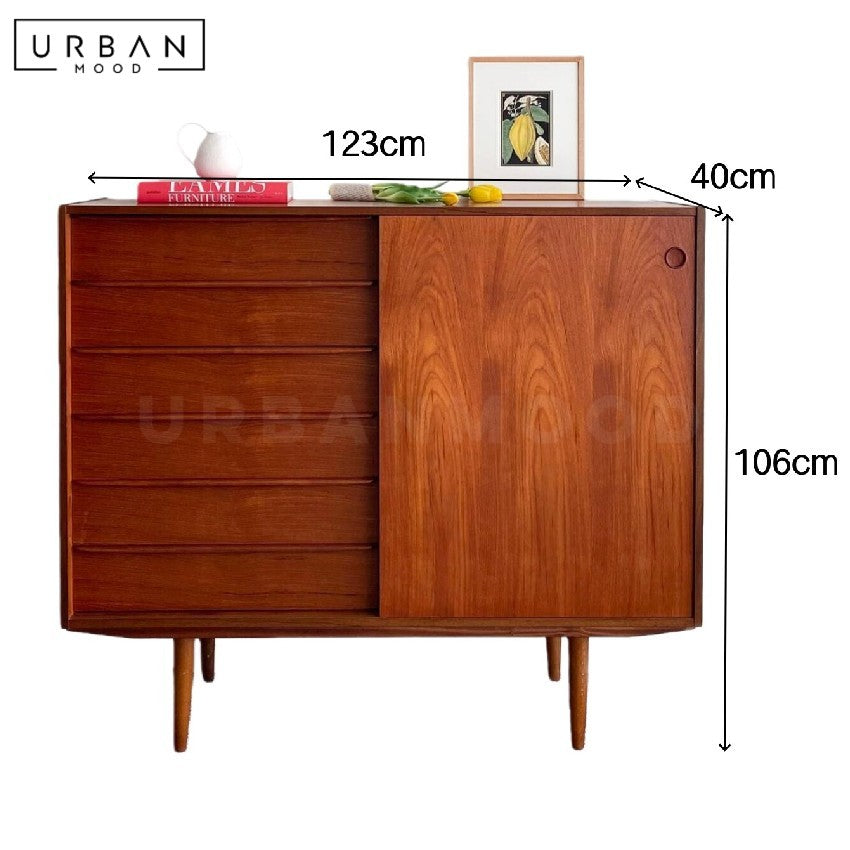 RUPP Mid-Century Solid Wood Sideboard