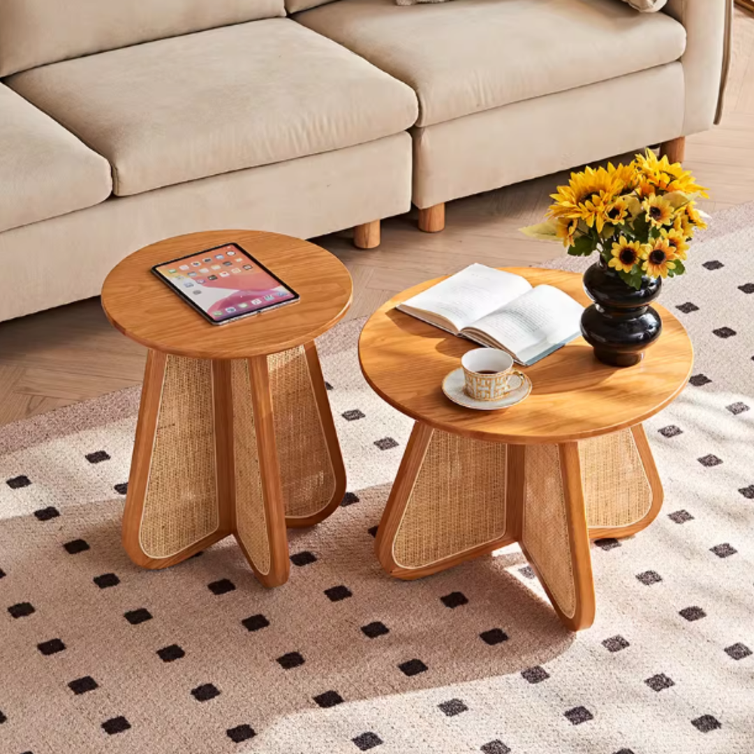 RUXO Rattan Round Coffee Tables - Urban Mood Singapore