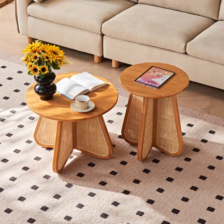 RUXO Rattan Round Coffee Tables - Urban Mood Singapore