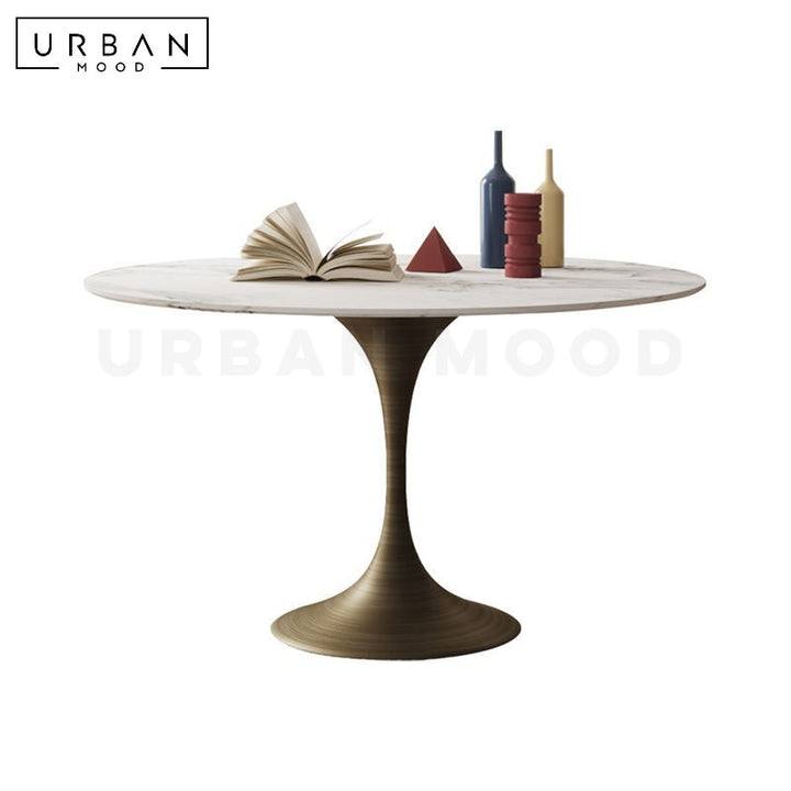 RYLAN Modern Sintered Stone Round Dining Table