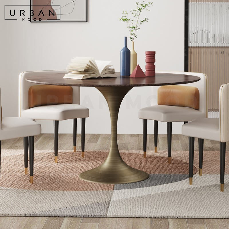 RYLAN Modern Sintered Stone Round Dining Table – Urban Mood