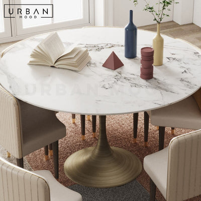 RYLAN Modern Sintered Stone Round Dining Table