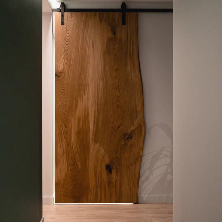 REID Modern Wood Slab Barn Door