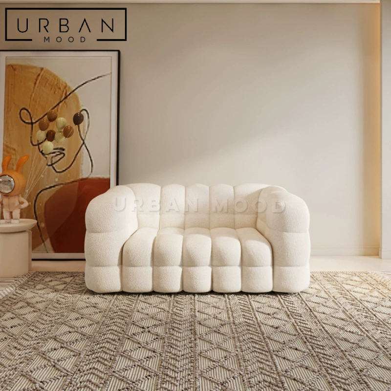 RENAIS Modern Boucle Sofa