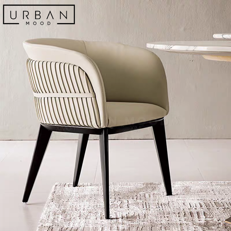 RENNE Modern Faux Leather Dining Chair