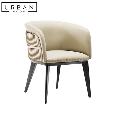 RENNE Modern Faux Leather Dining Chair