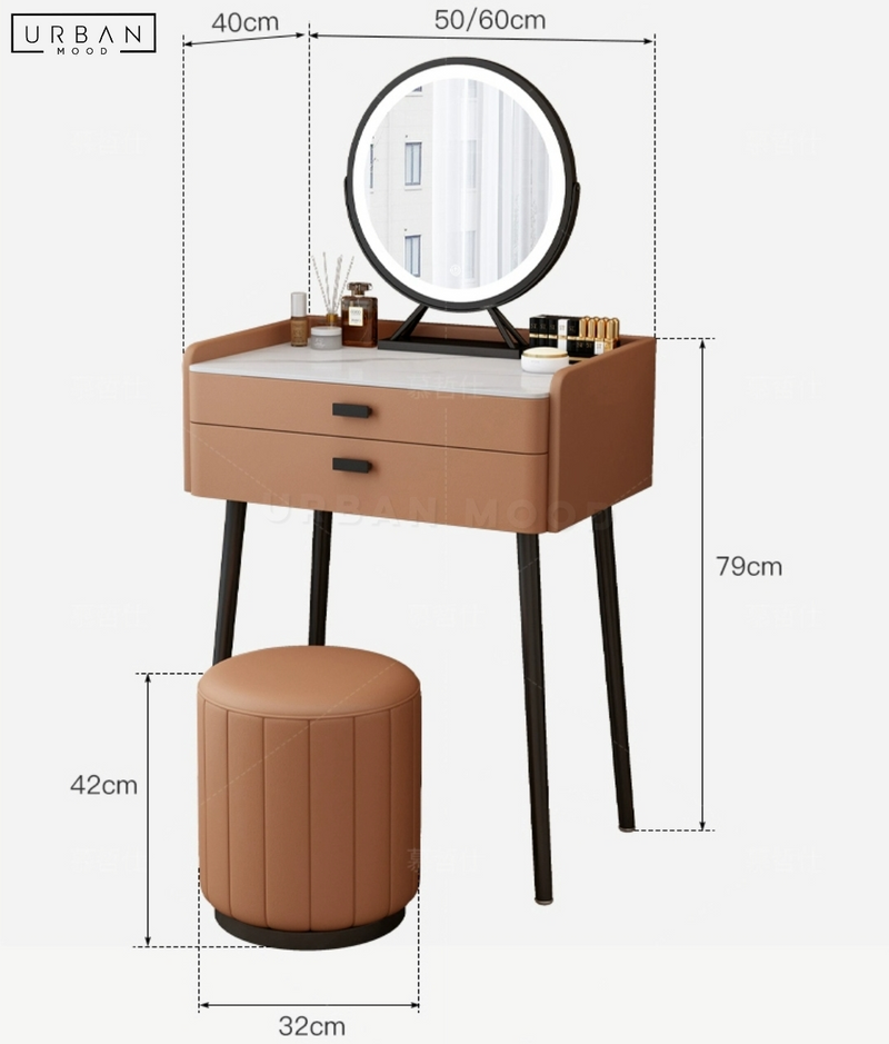 RESSE Modern Vanity Table Set