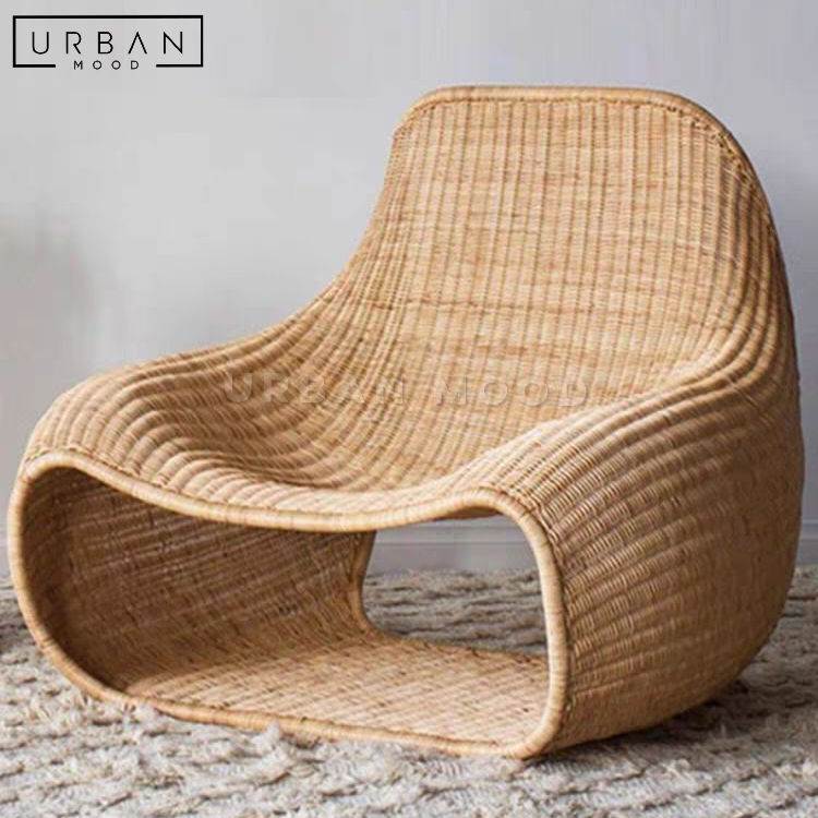 RHYOS Modern Outdoor Rattan Lounge Chair