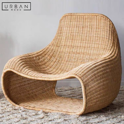 RHYOS Modern Outdoor Rattan Lounge Chair