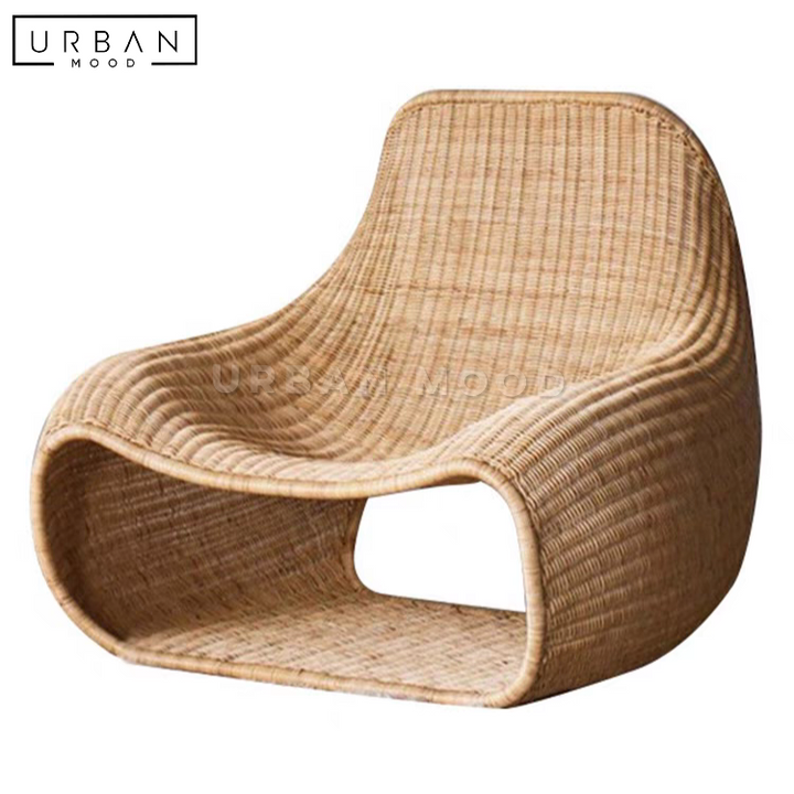 RHYOS Modern Outdoor Rattan Lounge Chair