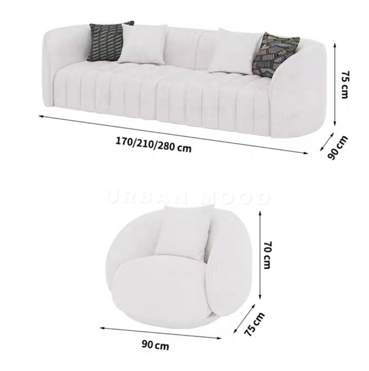 RIVE Modern Boucle Sofa