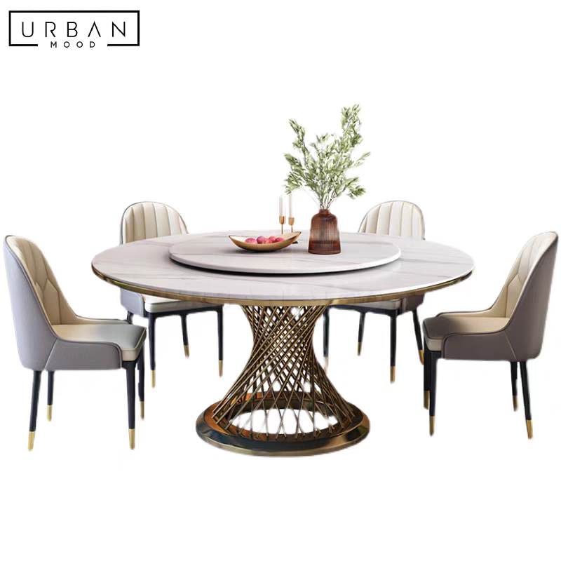 ROME Classic Marble Round Dining Table