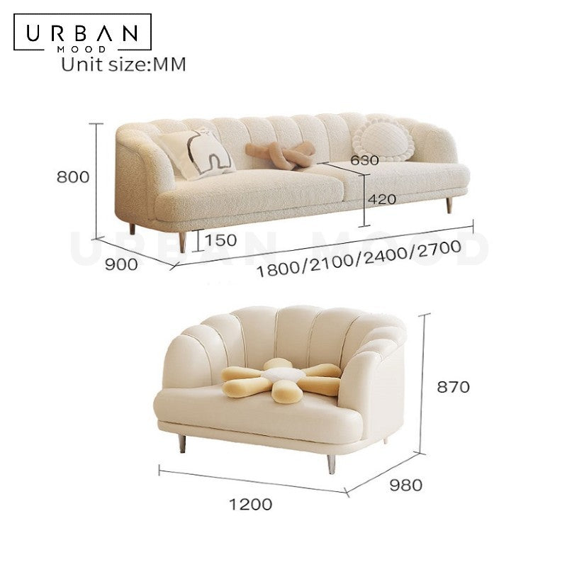 ROSE Modern Boucle Sofa