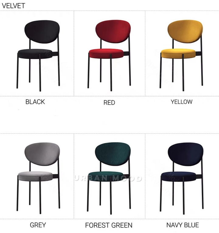 ROYALE Modern Velvet Dining Chair