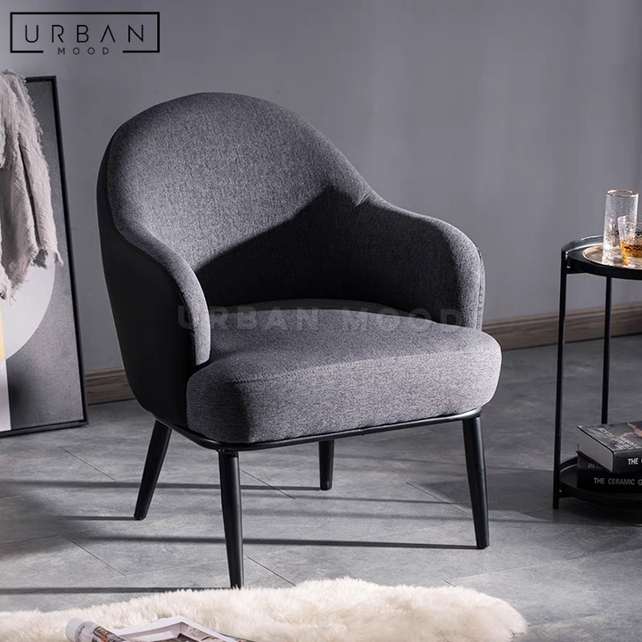 RUTHIE Modern Fabric Armchair