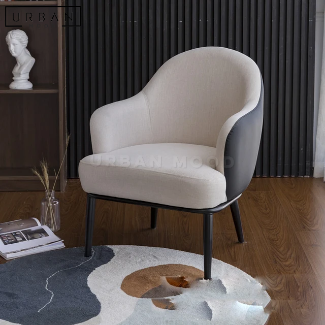 RUTHIE Modern Fabric Armchair