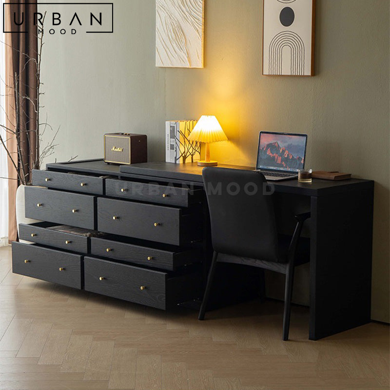 SABA Modern Study Table & Cabinet