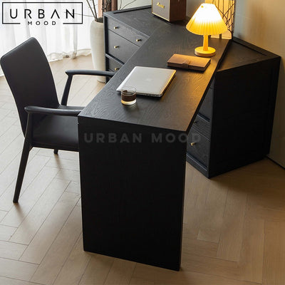 SABA Modern Study Table & Cabinet