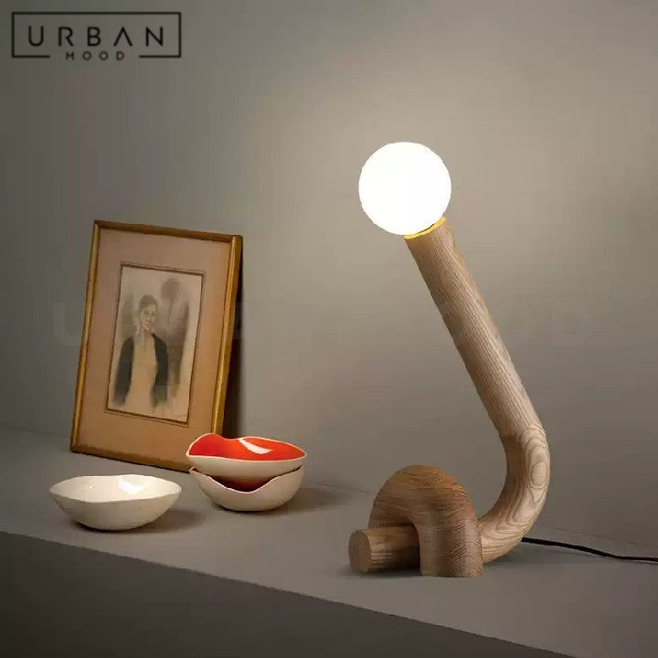 SABI Wabi Sabi Solid Wood Table Lamp