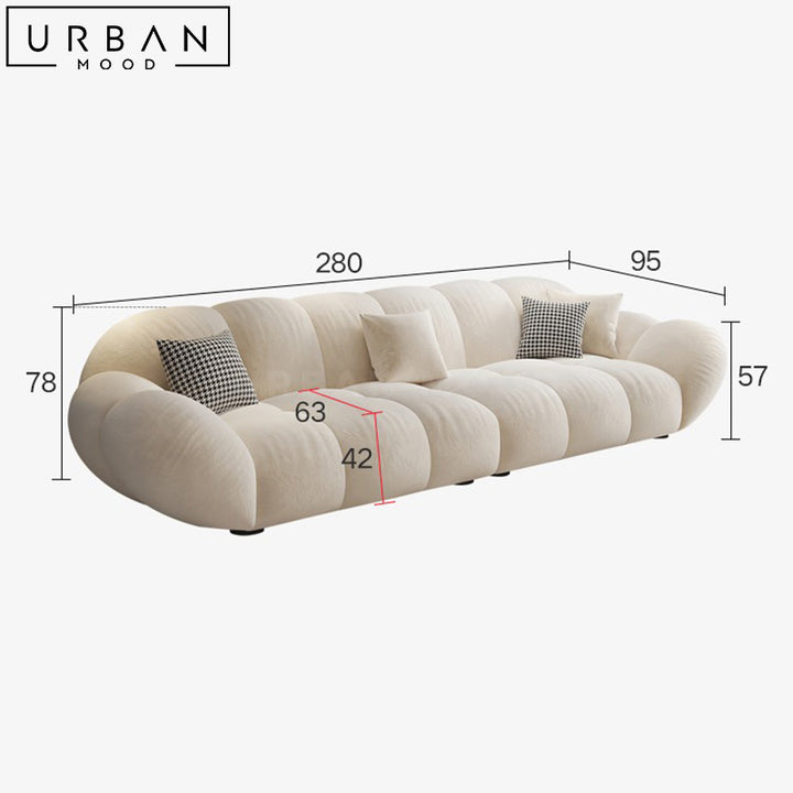 SABLA Modern Velvet Sofa (Cat-Friendly)