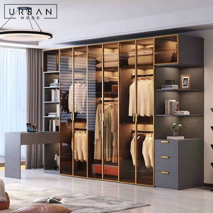 BRISBANE Modern Glass Wardrobe