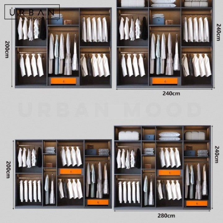 BRISBANE Modern Glass Wardrobe