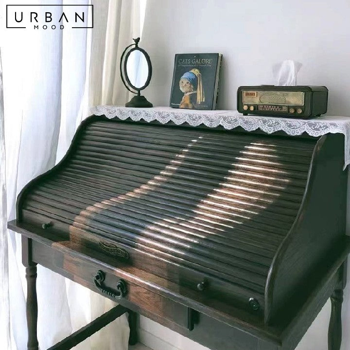 SAFIYA Vintage Solid Wood Vanity Table