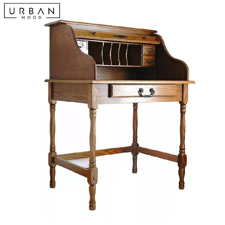 SAFIYA Vintage Solid Wood Vanity Table