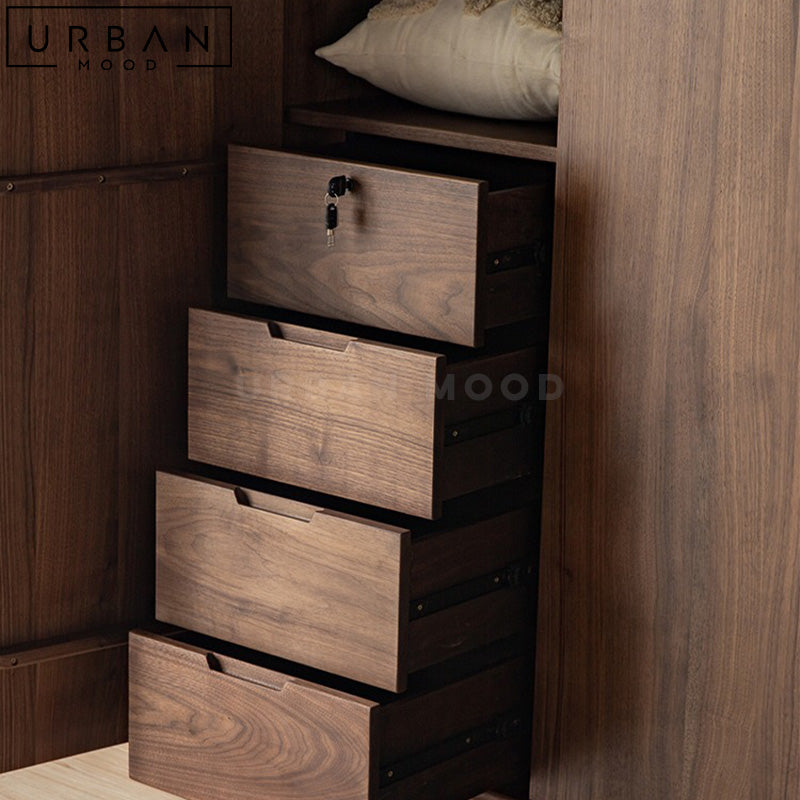 SALA Rustic Solid Wood Wardrobe