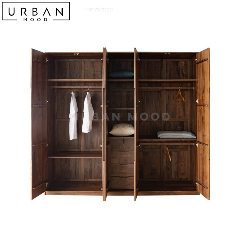 SALA Rustic Solid Wood Wardrobe – Urban Mood