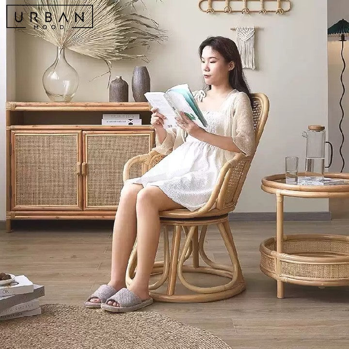 SALCEDO Vintage Rattan Armchair