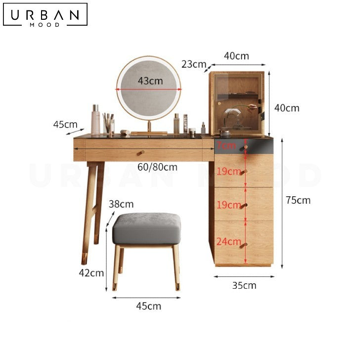 SALINA Japandi Vanity Table