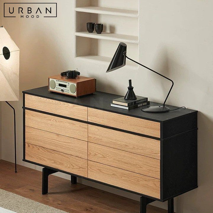 SALKA Modern Solid Wood Sideboard