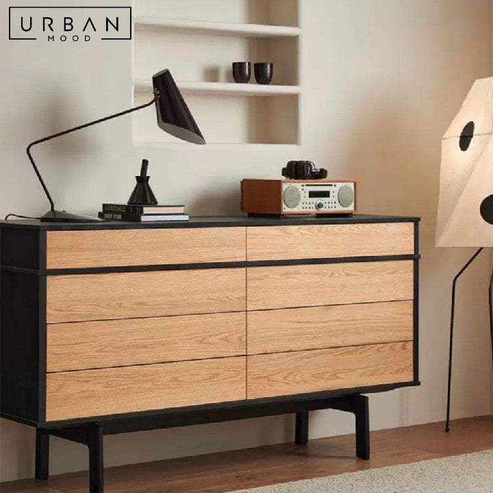 SALKA Modern Solid Wood Sideboard