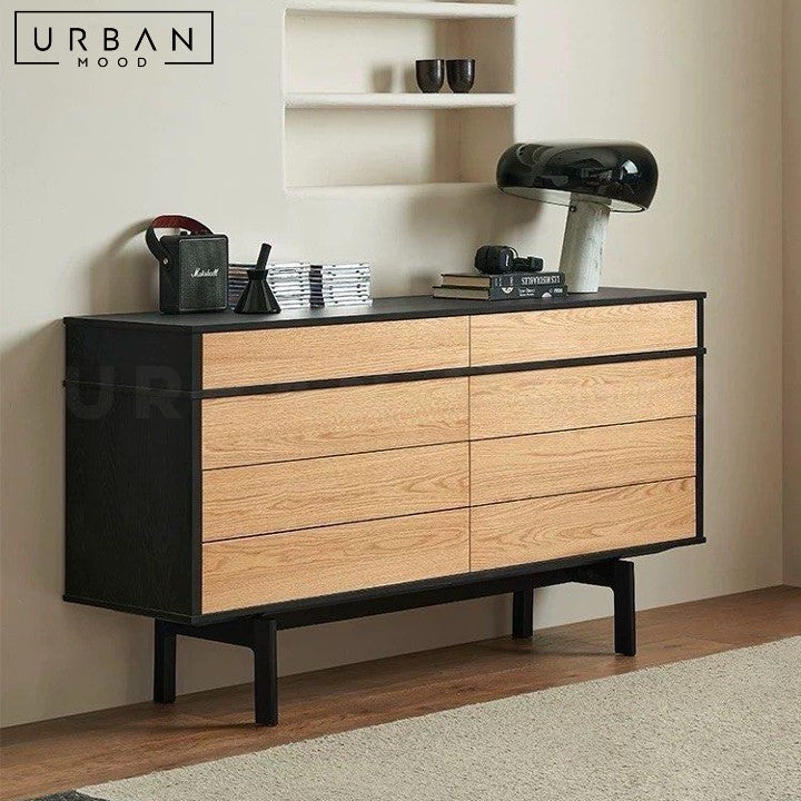 SALKA Modern Solid Wood Sideboard