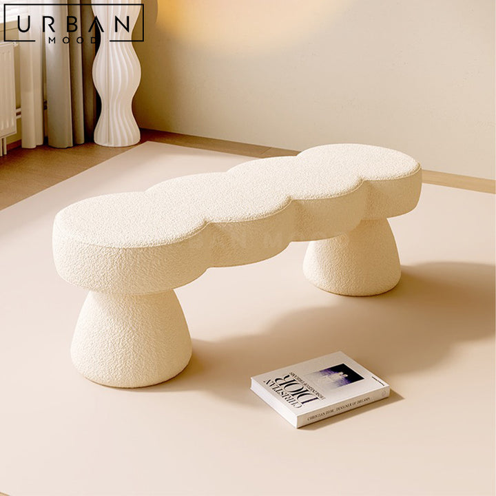 SALVA Modern Boucle Bench