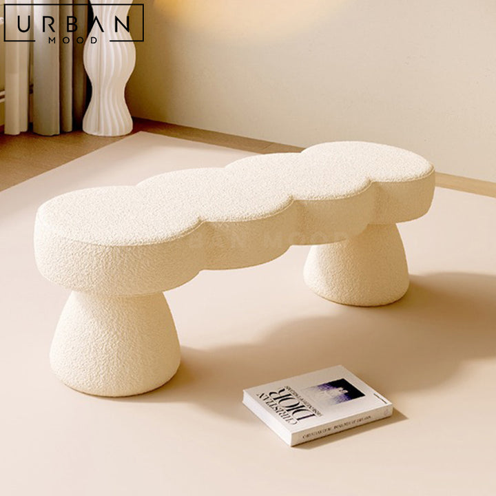 SALVA Modern Boucle Bench