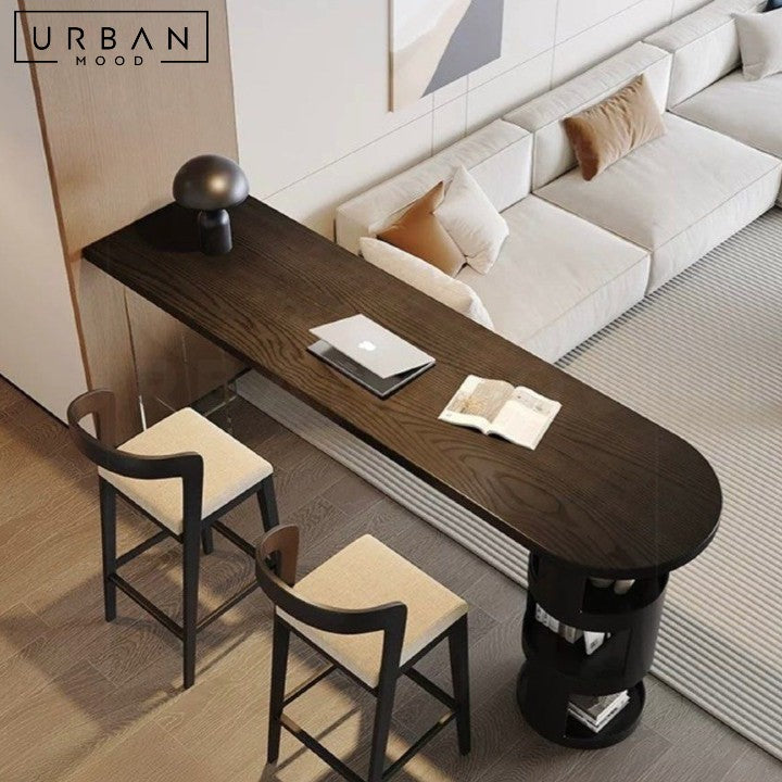 RICHLAND Modern Solid Wood Bar Table