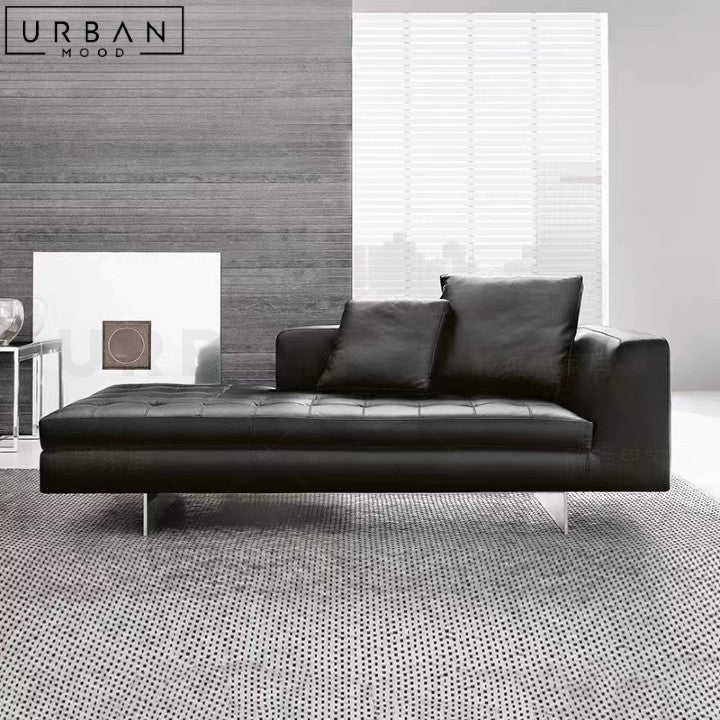 SANAA Modern Leather Daybed Sofa